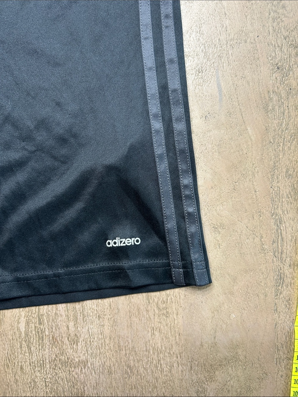 adidas Black Soccer Jersey with Neon Yellow Accents - Picture 5 of 6